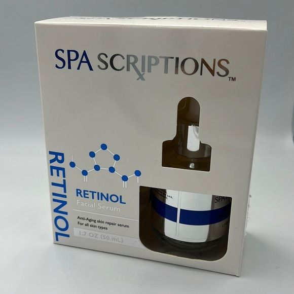 Spa Scriptions RETINOL Facial Serum Anti-Aging Skin Repair Serum 1.7 FL OZ NIB - Picture 2 of 7